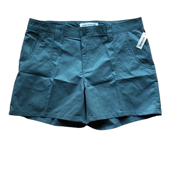 Amazon Essentials Sage Green Shorts Size 14 - Picture 1 of 8